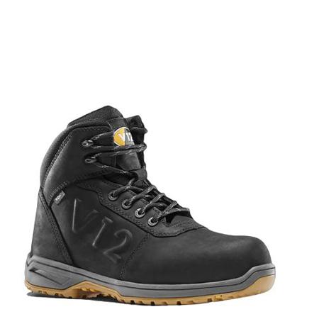 V2140-11 V12 Footwear LYNX IGS Black Composite Toe Capped Unisex Safety Boots, UK 11, EU 44