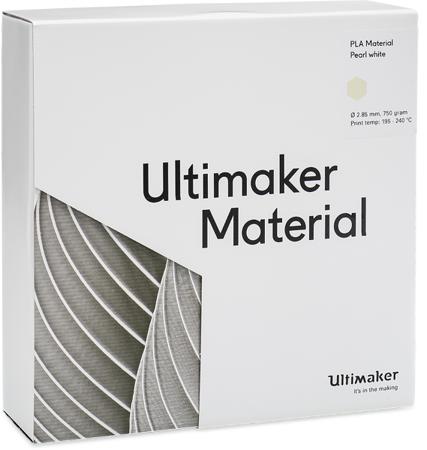 1620 Ultimaker 2.85mm Pearl White PLA 3D Printer Filament, 750g