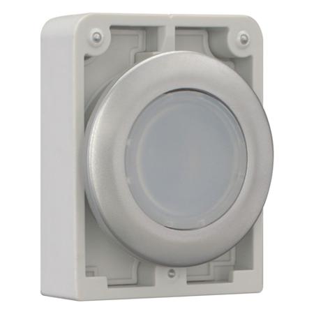 182925-M30C-FDL-W Eaton Flush White Push Button - Momentary, M30 Series, 30mm Cutout, Round