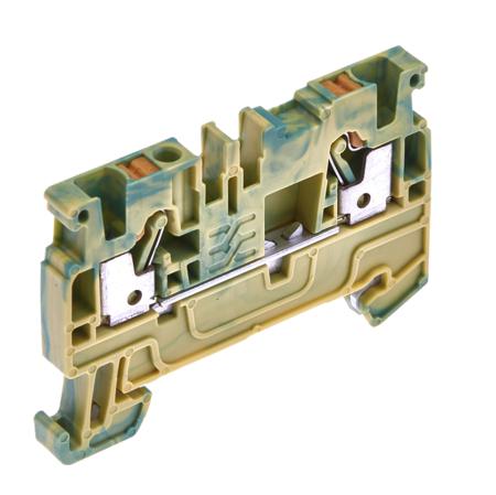 1521680000 Weidmuller  A Series Green/Yellow, 2.5mm², Single-Level, Push In Termination