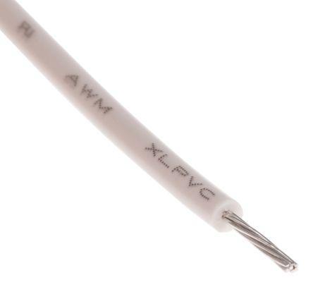 873-9914 RS Pro White, 100m PVC UL1430 Hook Up Wire, 300 V 26 AWG