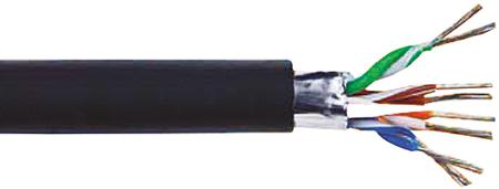 75021 BK002 Alpha WireXtra-Guard Industrial Ethernet Performance Cable, 152m Cat5e, Black, F/UTP Shielded, Unterminated TPE Sheath