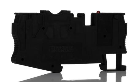 3036495 Phoenix Contact  ST Series Black, 4mm², 1-Level, Spring Clamp Termination, Fused