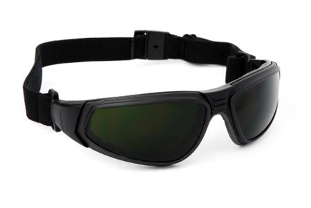 60955 Coverguard The + Eye Shield, Black Polycarbonate Lens