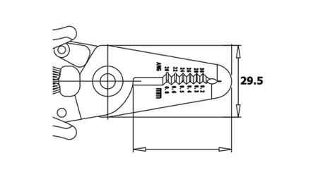 RND-550-00035 Wire Stripper, 0.2...0.8mm