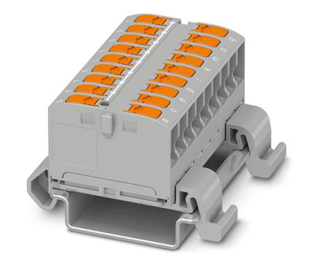 1019537 Phoenix Contact Distribution Block, 18 Way