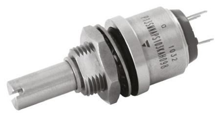 P13SMNFGS472MA Vishay P13SM Series Potentiometer with a 6 mm Dia. Shaft, 4.7kΩ, ±20%, 1.5W, ±150ppm/°C, Panel Mount