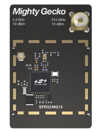 SLWRB4158A Silicon Labs Mighty Gecko Dual Band EFR32MG13 Wireless Radio Board for RF Interfaces Matching Networks