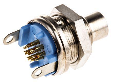 9-1437719-3 TE Connectivity TRIAD™ 01 Series, 8 Pole Panel Mount Subminiature Connector Plug, IP65