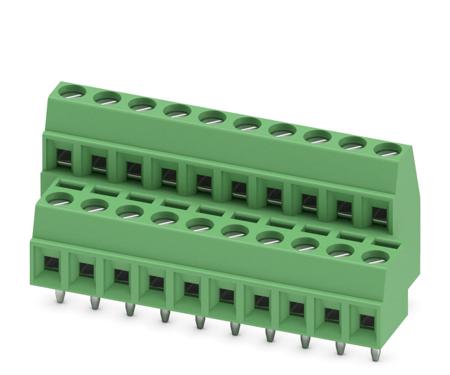 1708110 Phoenix Contact MKKDS 1/10-3.81 Series PCB Terminal Block, 10-Contact, 3.81mm Pitch, Through Hole Mount, 2-Row, Screw