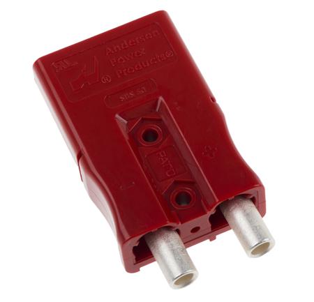 SBS50RED08 Anderson Power Products, SBS Series Male 2 Way Battery Connector, 110A, 600 V