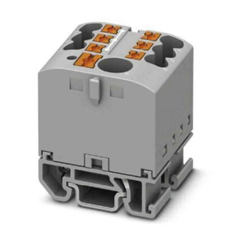 3274166 Phoenix Contact Distribution Block, 7 Way, 4mm², 24A, 690 V, Grey