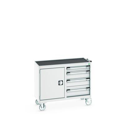 41006006-16V Bott 1 Door, 4 Drawer Sheet Steel Floor Standing Storage Cabinet, 1050 X 525 X 885mm
