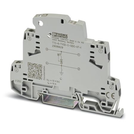 2906829 Phoenix Contact Surge Protector, DIN Rail Mount