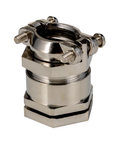 52103330+52106840 Lapp SKINDICHT Series Metallic Nickel Plated Brass Cable Gland, M25 Thread, 16mm min., 19.3mm max., IP55