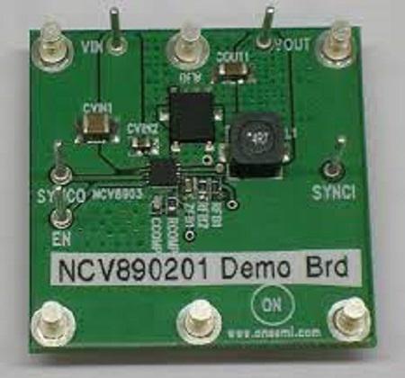 NV890201MWTXGEVB onsemi Automotive Grade High-Frequency Buck Regulator Evaluation Board Switching Regulator