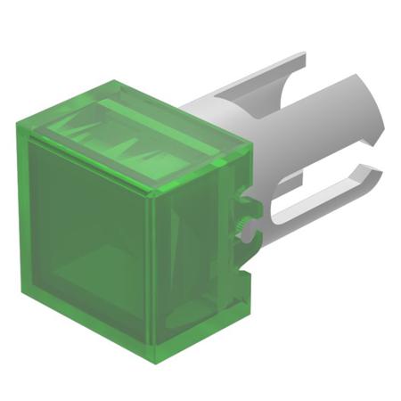 19-952.5 Indicator Lens Square Style, Green, 7.3 Long