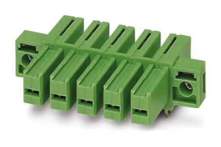 1708491 Phoenix Contact, 7.62mm Pitch, COMBICON, 2 Way, Right Angle, Pluggable Terminal Block, Inverted Header, Through Hole,