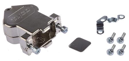 1534805-1 TE Connectivity Amplimite HD-20 Series Steel Angled D Sub Backshell, 9 Way