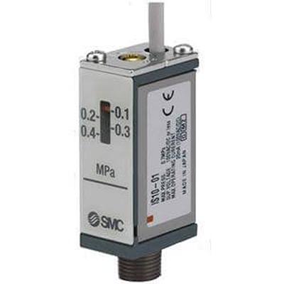 IS10-01S SMC Contact (Reed Switch) Pressure Switch, R 1/8 0.1MPa to 4 bar