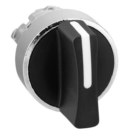 ZB4BD8 Schneider Electric Harmony XB4 3 Position Selector Switch Head Standard Handle Black Spring Return Right to Centre