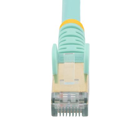 6ASPAT3MAQ StarTech.com Shielded (STP) Cat6a Cable Assembly 3m, Light Blue, Male RJ45/Male RJ45