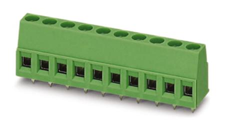 1730010 Phoenix Contact MKDSP 1.5/ 2 Series PCB Terminal Block, 2-Contact, 5mm Pitch, Through Hole Mount, Screw Termination