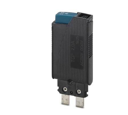 0712217 Phoenix Contact Thermal Circuit Breaker - TCP 2A  Single Pole 65 V dc, 250V ac Voltage Rating, 2A Current Rating