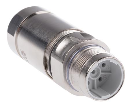 1605510 Phoenix Contact Circular Connector, 5 Contacts, Cable, M23 Connector, Plug, Male, IP67, SF Series