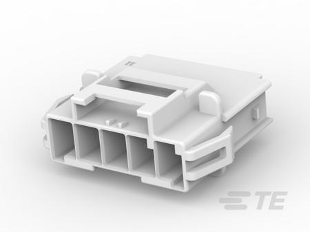 1-1971772-7 TE Connectivity Power Triple Lock Series 6mm Pitch 5 Way 1 Row Female Straight Crimp Connector Housing