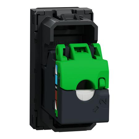 NU344854 Schneider Electric Anthracite Plug Socket, RJ45