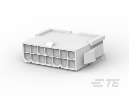 1-794953-4 TE Connectivity VAL-U-LOK, 4.2mm Pitch, 14 Way, 2 Row Male Connector Housing
