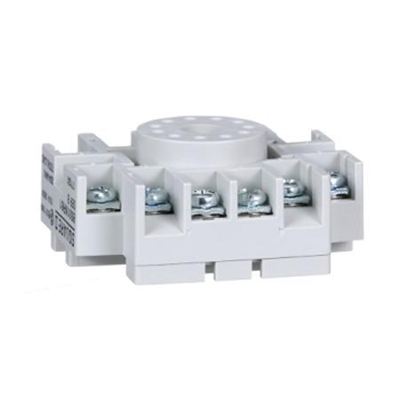 8501NR61 Schneider Electric 8501NR 11 Pin 300/600V ac DIN Rail or Panel Relay Socket, for use with Relay
