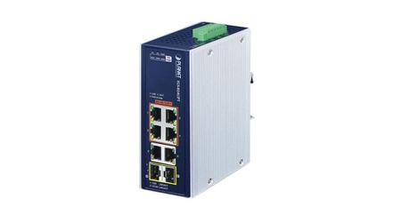 IGS-824UPT Planet , Unmanaged 8 Port Industrial Ethernet Switch With PoE