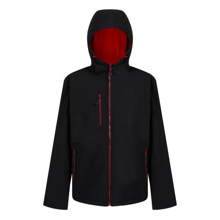 TRA705-1CN-50 Regatta Professional TRA705 Black, Red Softshell Jacket, S