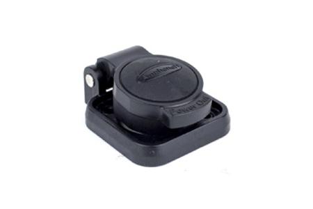 HPT-CAPSF Amphenol Industrial Female Black Sealing Cap IP65 for use with HPT-3-FD and HPT-3-FDW Power Connectors