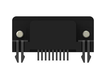 2301844-2 TE Connectivity 2301844 9 Way Right Angle Board Mount PCB D-sub Connector Receptacle, 2.77mm Pitch, with Boardlock