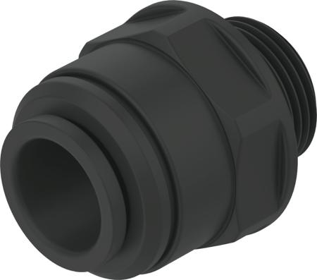 CQ-1-2-15 Festo CQ Pneumatic Straight Tube-to-Tube Adapter, Push In 15 mm to Push In 15 mm