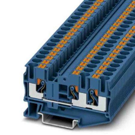 3211485 Phoenix Contact  PT 6 Series Blue, 0.5 → 10mm², Push In Termination, ATEX, IECEx