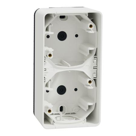 MUR39912 Schneider Electric White 2 Gang Plug Socket, Indoor, Outdoor Use