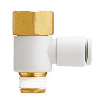 KQ2VF10-03AS SMC KQ2VF Series Female Elbow, 10 mm, Threaded-to-Tube Connection Style,