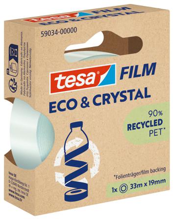 59034-00000-00 Tesa 59034 Transparent Tesafilm Eco Office Tape 19mm x 33m