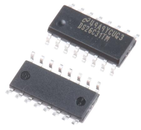 DS26C31TM/NOPB Texas Instruments  Line Transmitter, 16-Pin SOIC