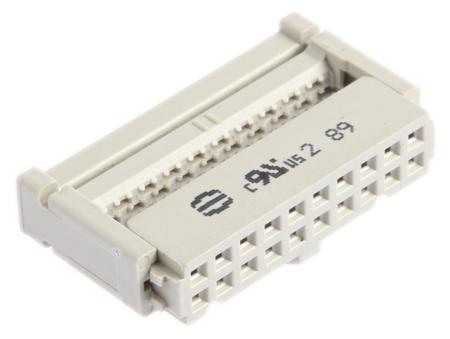 09185206813 HARTING 20-Way IDC Connector Socket for Cable Mount, 2-Row