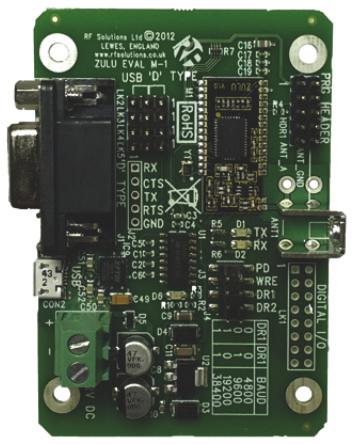 ZULUEVAL-M RF Solutions  Module 868MHz, 2.2 → 3.6V
