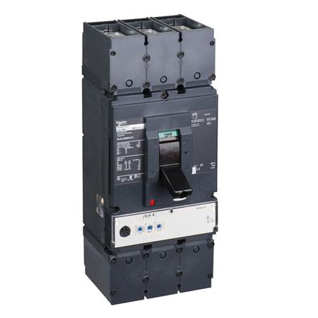 NLGL36400U53X Schneider Electric, PowerPact MCCB 3P 400A, Breaking Capacity 18 kA, DIN Rail Mount