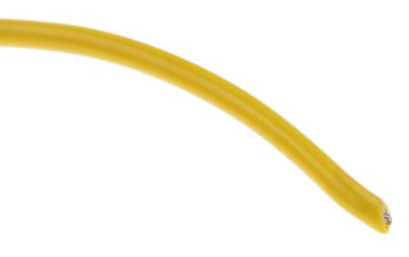 3053 YL005 Alpha Wire Yellow 0.52 mm² Hook Up Wire, 20 AWG, 10/0.25 mm, 30m, PVC Insulation,