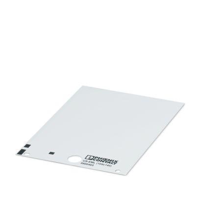 0800465 Phoenix Contact US-EML White on White Cable Labels, 140 mm Length, 104 mm Width, 140mm Label Length, 104mm Label Width