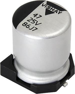 MAL218697502E3 Vishay 100μF Surface Mount Polymer Capacitor, 16V dc