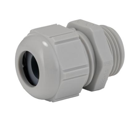 53111520 Lapp SKINTOP STR-M Series Light Grey Polyamide Cable Gland, M20 Thread, 25mm min., 27.6mm max., IP69